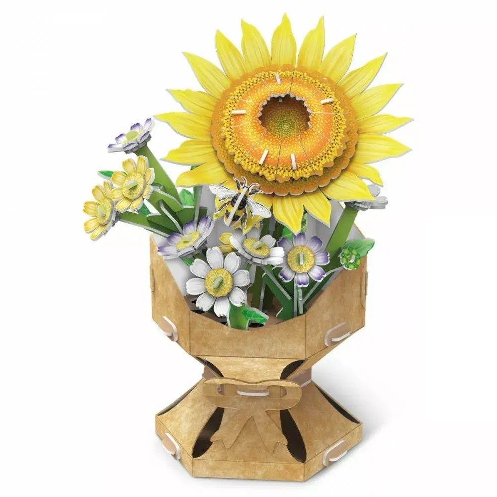 Flower Bouquet Sunflower 3D Puzzle CubicFun 33303