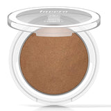 Lavera Solid Sun Bronzer #01 Desert Sun offers a velvety-light, blendable formula for a natural bronzed glow on all skin tones.