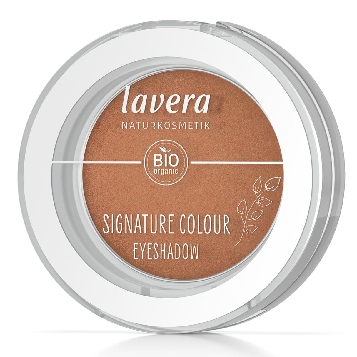 Lavera #04 Burnt Apricot Eyeshadow: creamy, highly pigmented, vegan formula for vibrant, long-lasting eye looks.