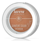 Lavera #04 Burnt Apricot Eyeshadow: creamy, highly pigmented, vegan formula for vibrant, long-lasting eye looks.