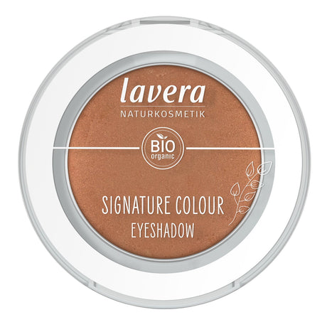 Lavera #04 Burnt Apricot eyeshadow in 2g features creamy texture, high pigmentation, and natural ingredients for vibrant looks.