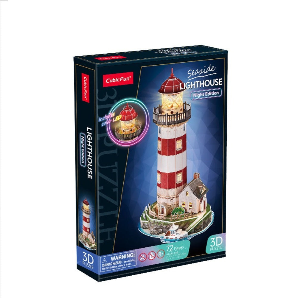 Lighthouse Night Edition 3D Puzzle CubicFun