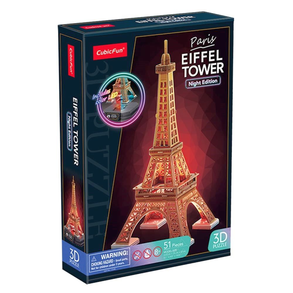Eiffel Tower Night Edition 3D Puzzle CubicFun