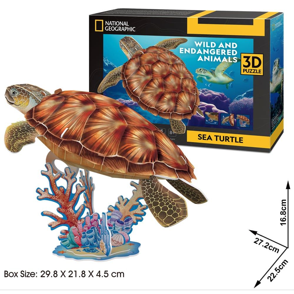 National Geographic: Sea Turtle 3D Puzzle CubicFun