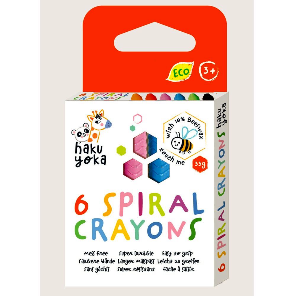 Spiral Crayons 6 Colours