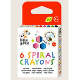 Spiral Crayons 6 Colours