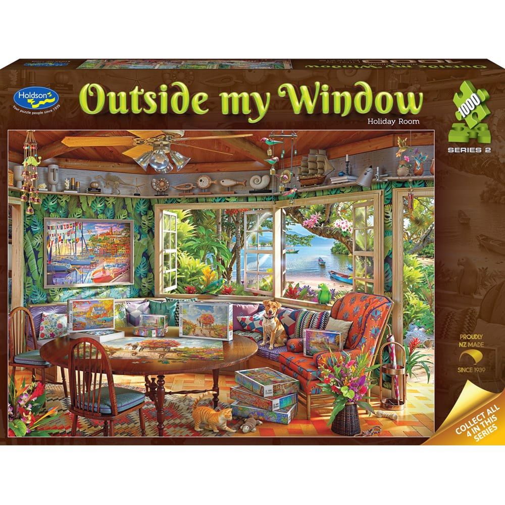 Holdson - Outside my Window S2 - 1000 Piece Puzzle - Holiday Room