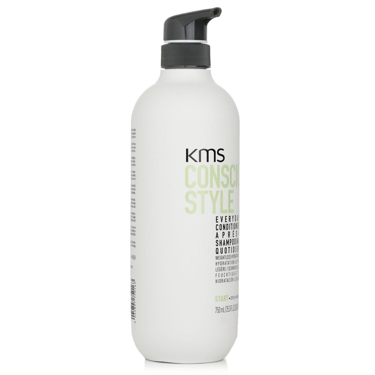 KMS California Conscious Style Everyday Conditioner 750ml; lightweight, 98% natural ingredients, for soft, manageable hair.