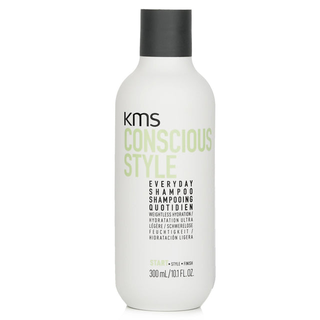 KMS California Conscious Style Everyday Shampoo in a 300ml bottle, designed for gentle cleansing and hydration with natural ingredients.