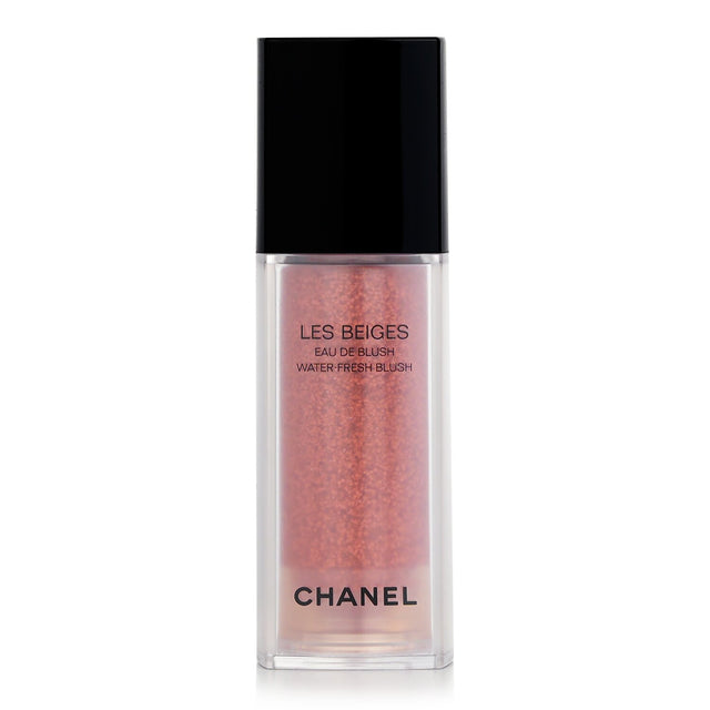 Chanel Les Beiges Water Fresh Blush in Light Pink, a lightweight liquid blush for a natural, radiant glow and fresh complexion.