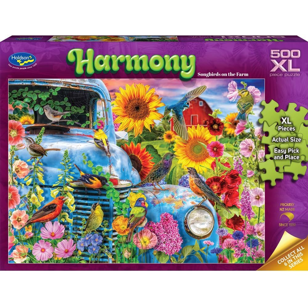 Puzzle - Holdson - Harmony - 500XLpc Puzzle - Songbirds on the Farm