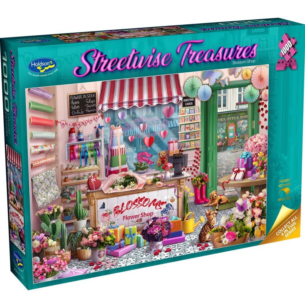 Streetwise Treasures Blossom Shop Holdson 1000pc Jigsaw Puzzle