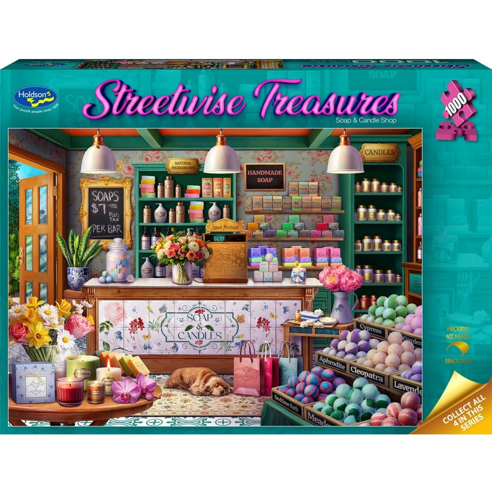 Streetwise Treasures Soap & Candle Shop Holdson 1000pc Jigsaw Puzzle
