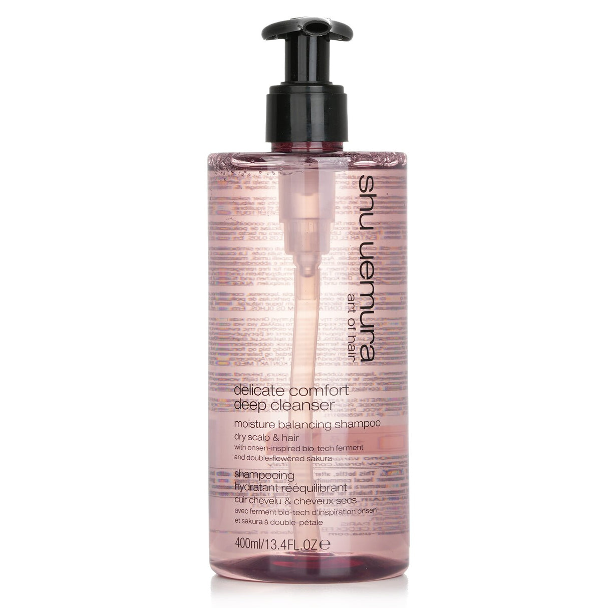 Luxurious 400ml deep cleansing shampoo with moisture balance, minerals, and invigorating scent for healthier, shinier hair.