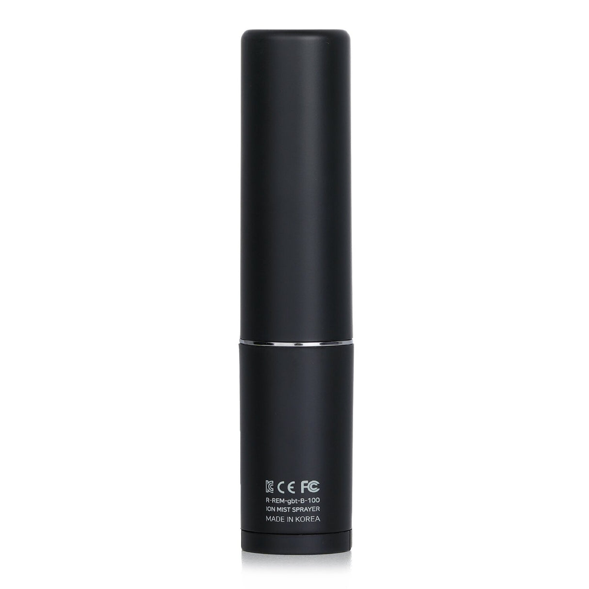 Sleek black toner mist sprayer, delivering soft hydrating mist with ionization technology for enhanced skin absorption.