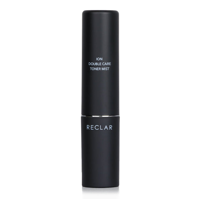 Sleek black toner mist sprayer delivering fine hydrating mist with sterilization, perfect for skincare at home or on the go.