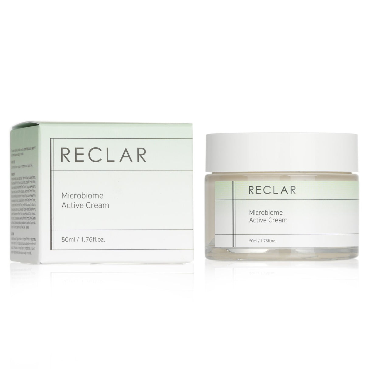 Reclar Microbiome Active Cream in 50ml, enhances skin balance with probiotics, hydrates, and soothes for smoother, healthier skin.