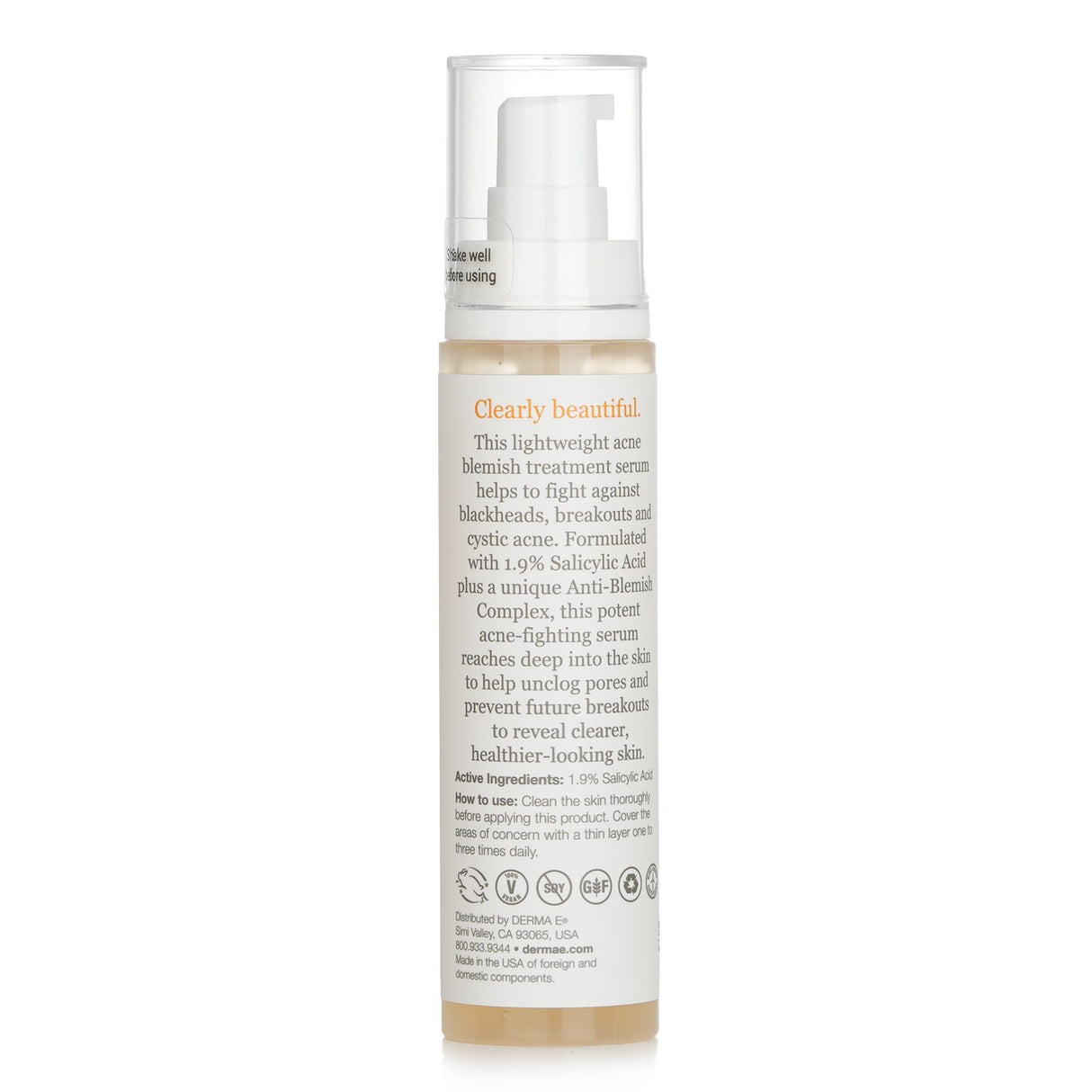 Derma E - Anti-Acne Acne Blemish Control Treatment Serum  - 60ml/2oz