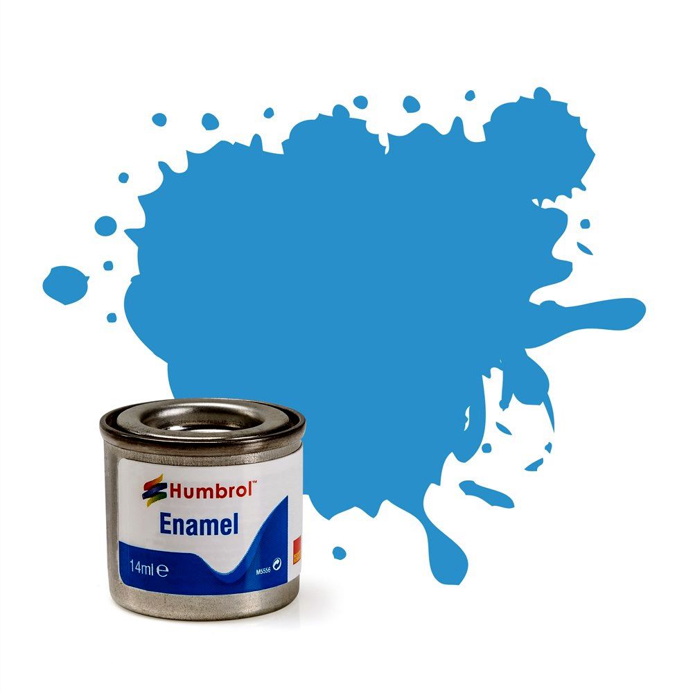 Humbrol - 14ml Enamel Tinlet Sea Blue Gloss - Model Paint