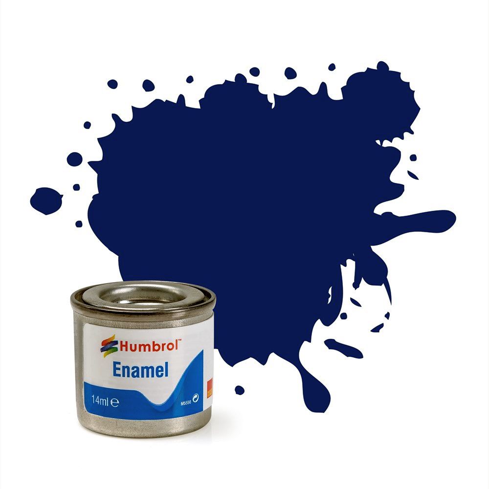 Humbrol - 14ml Enamel Tinlet Midnight Blue Gloss - Model Paint