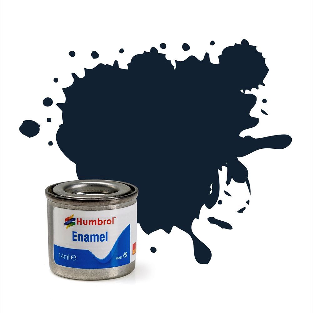 Humbrol - 14ml Enamel Tinlet Dark Grey Matt - Model Paint