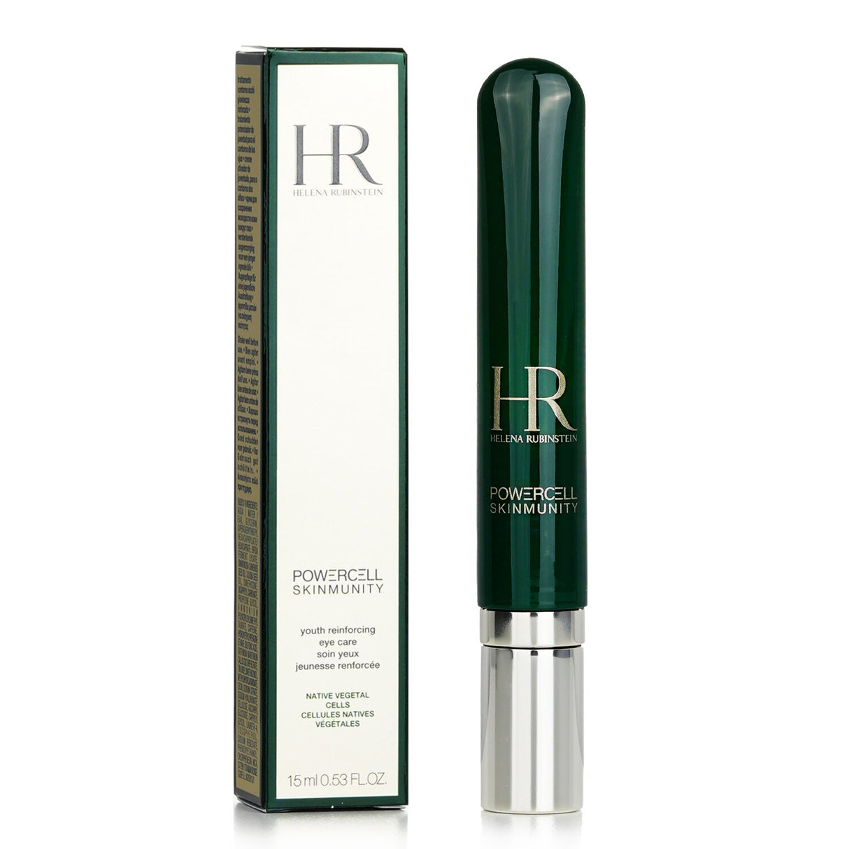 Helena Rubinstein Powercell Skinmunity Eye Care in a 15ml tube, featuring a lightweight formula for rejuvenated, hydrated eyes.