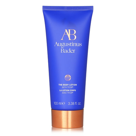Augustinus Bader Body Lotion, 100ml, botanical formula for deep hydration, absorbs quickly, vegan, and free from harmful additives.