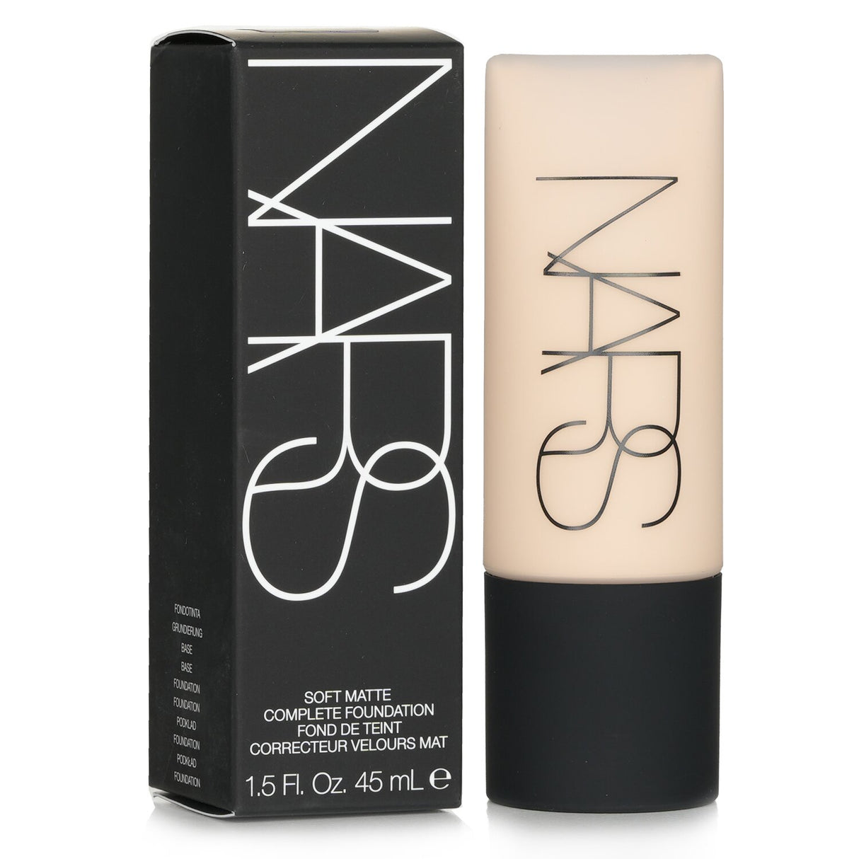 NARS Soft Matte Complete Foundation in #Salzburg offers full coverage, a matte finish, and 16-hour wear, ideal for flawless skin.