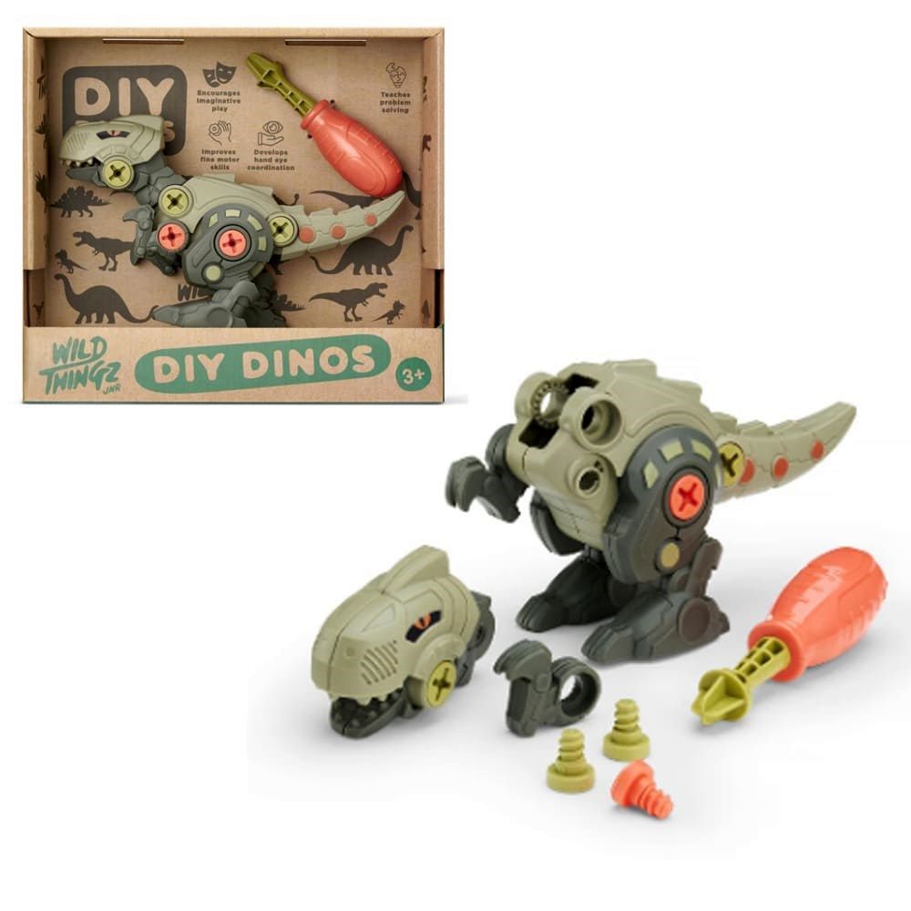 Kid Antics - Wild Thingz Jnr DIY Dino - T-Rex - Building Toy