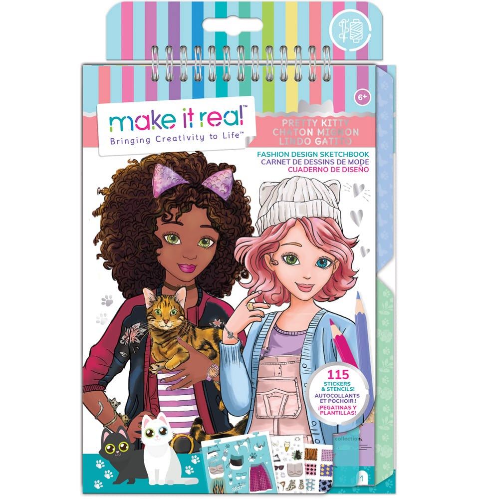Make It Real Design Sketchbook Pretty Kitty