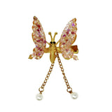 Pink Poppy Embellished Flutter Fly Hair Clip - Toy Vehicle