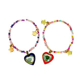 Pink Poppy BFF Sparkle Heart Bestie Bracelet Set - Toy Vehicle