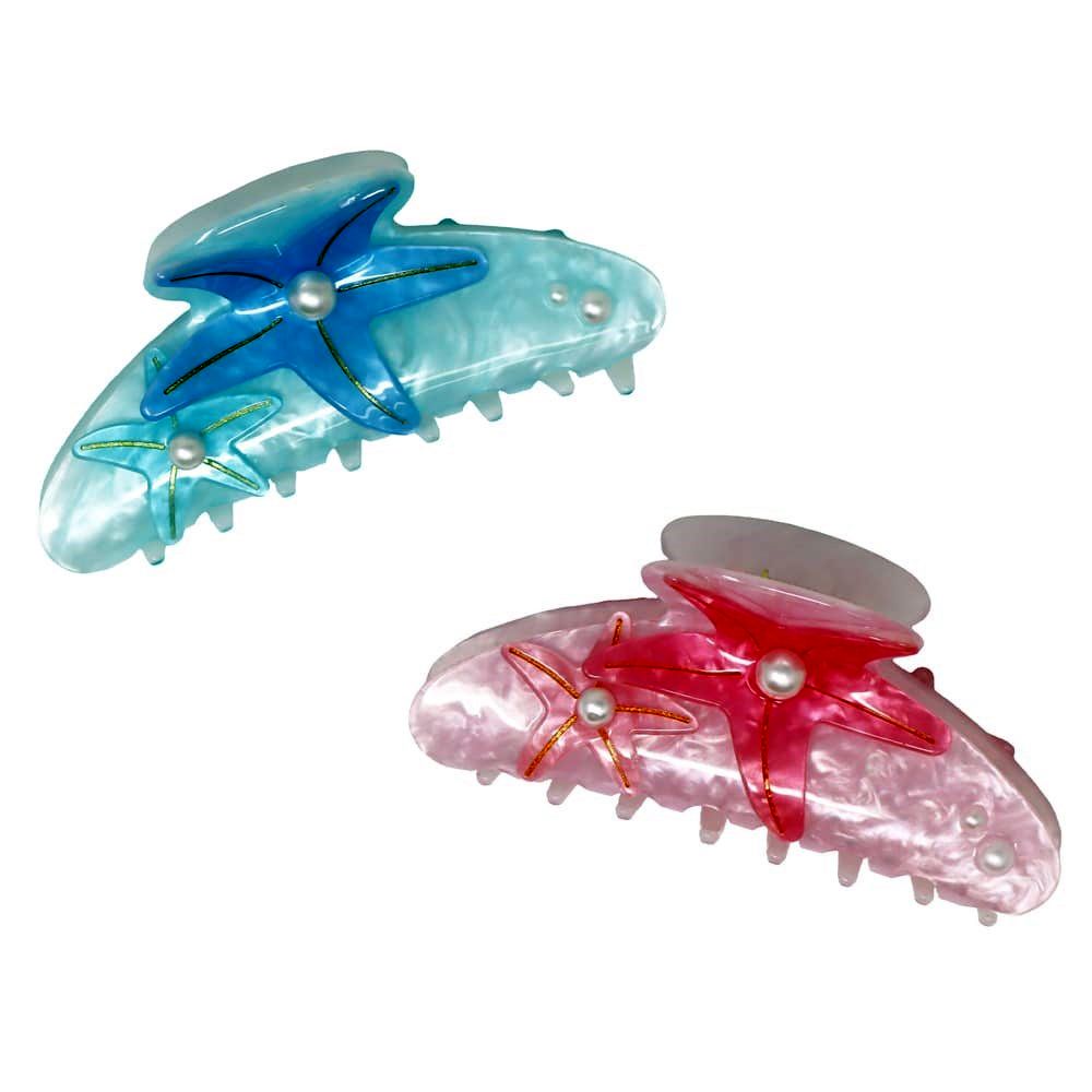 Pink Poppy Star Fish Claw Clip - Toy Vehicle