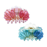 Pink Poppy Seashell Claw Hair Clip - Toy Vehicle