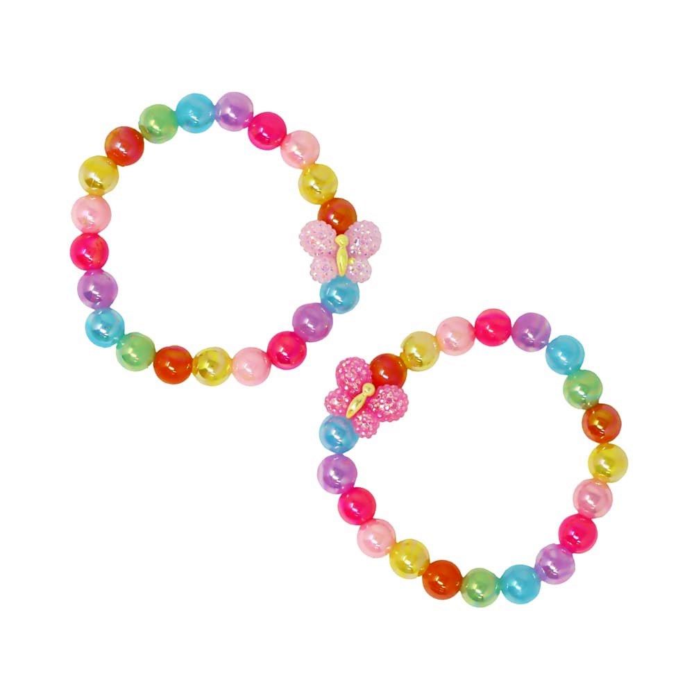 Pink Poppy Rainbow Butterfly Bracelet - Toy Vehicle
