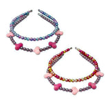 Pink Poppy Dance Beaded Headband - Toy Vehicle
