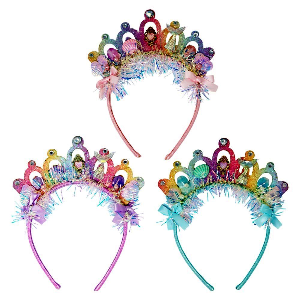 Pink Poppy Mermaid Crown Headband - Toy Vehicle