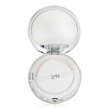 2aN Gleaming Tension Pact in #21 Light Beige, 13g, offers high coverage, lightweight finish, SPF37, and skincare benefits.