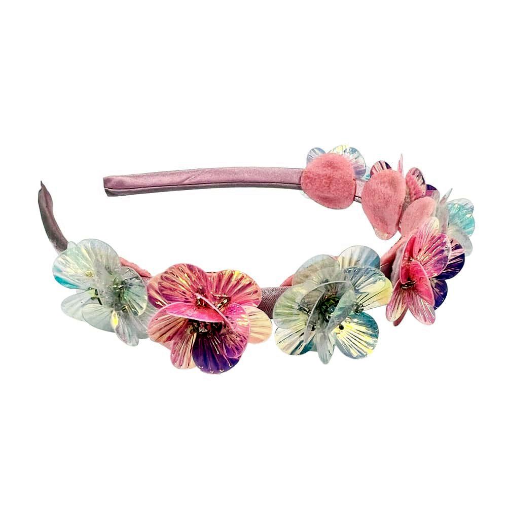 Pink Poppy Mermaid Flower Headband - Toy Vehicle