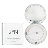 2aN Gleaming Tension Pact in #22 Medium Beige, a lightweight makeup with SPF, enhances glow and soothes skin.