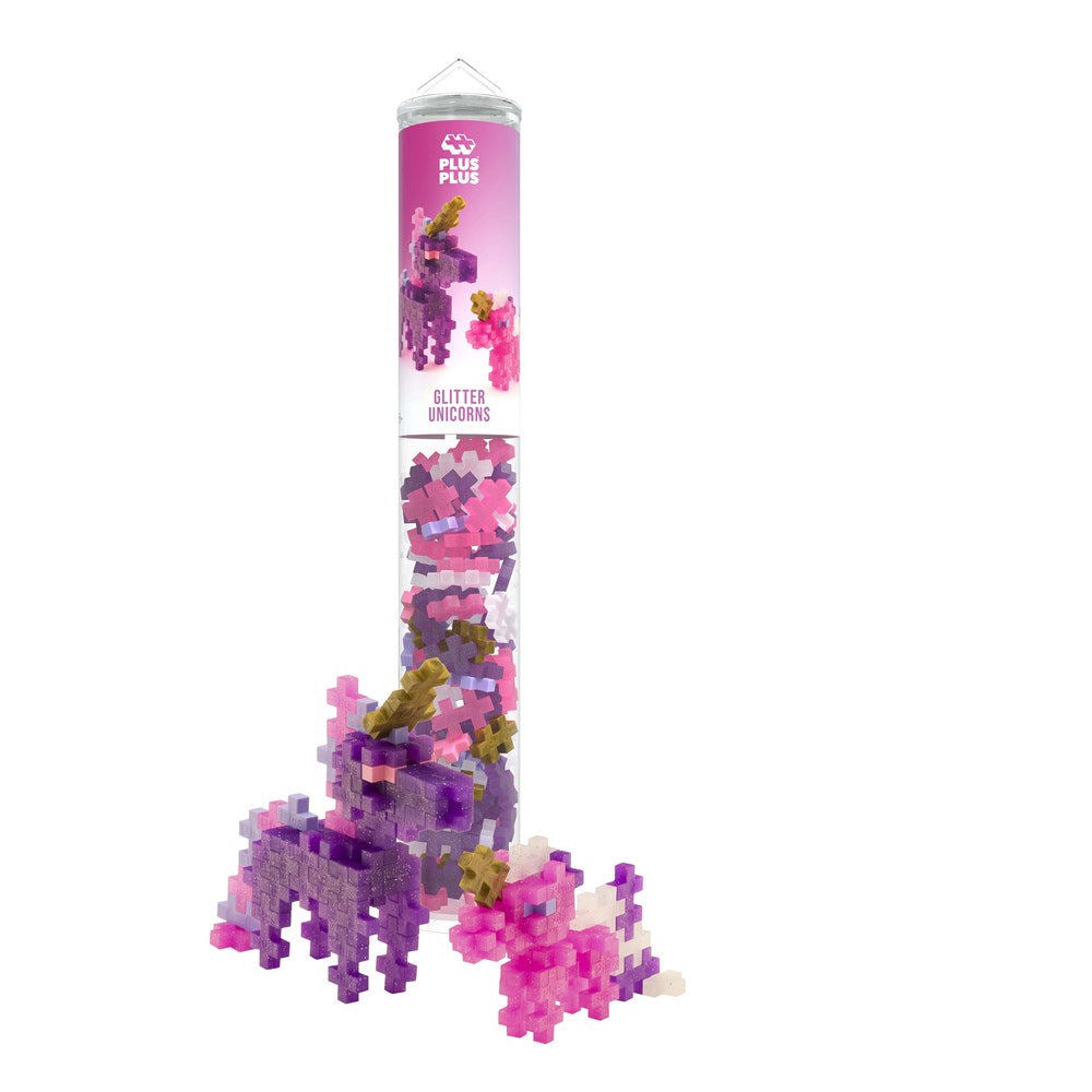 Glitter Unicorns Mix 100pc Tube Plus-Plus
