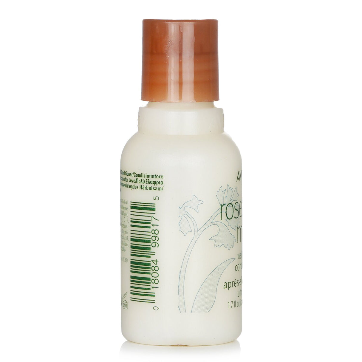 Aveda Rosemary Mint Weightless Conditioner travel size, 50ml, energizing formula for smooth, shiny hair with a refreshing scent.