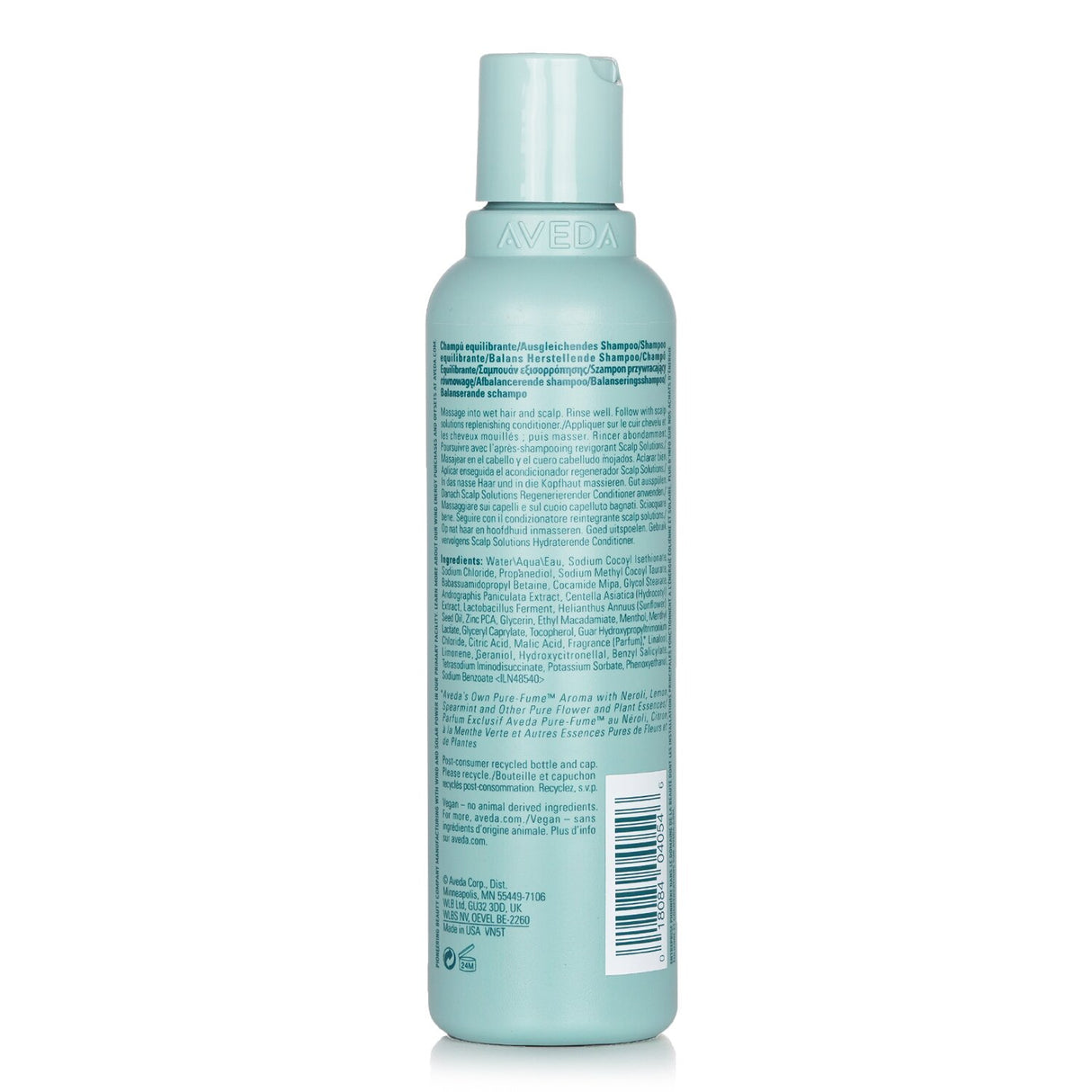 Aveda Scalp Solutions Balancing Shampoo in 200ml, vegan formula revitalizes scalp with citrus aroma, suitable for all hair types.