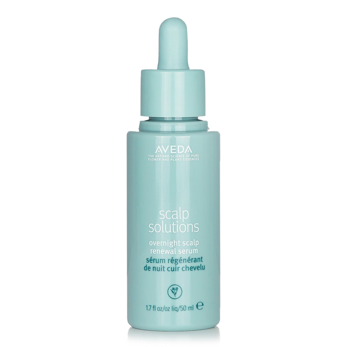 Aveda Scalp Solutions Overnight Serum: a vegan, 98% natural treatment for scalp hydration and anti-aging, suitable for all hair types.