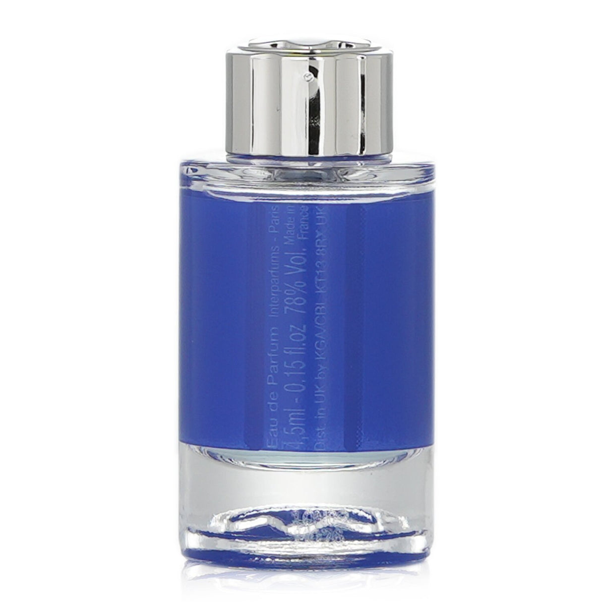 Miniature 4.5ml Montblanc Explorer Ultra Blue Eau De Parfum for men, featuring refreshing citrus and oceanic notes.