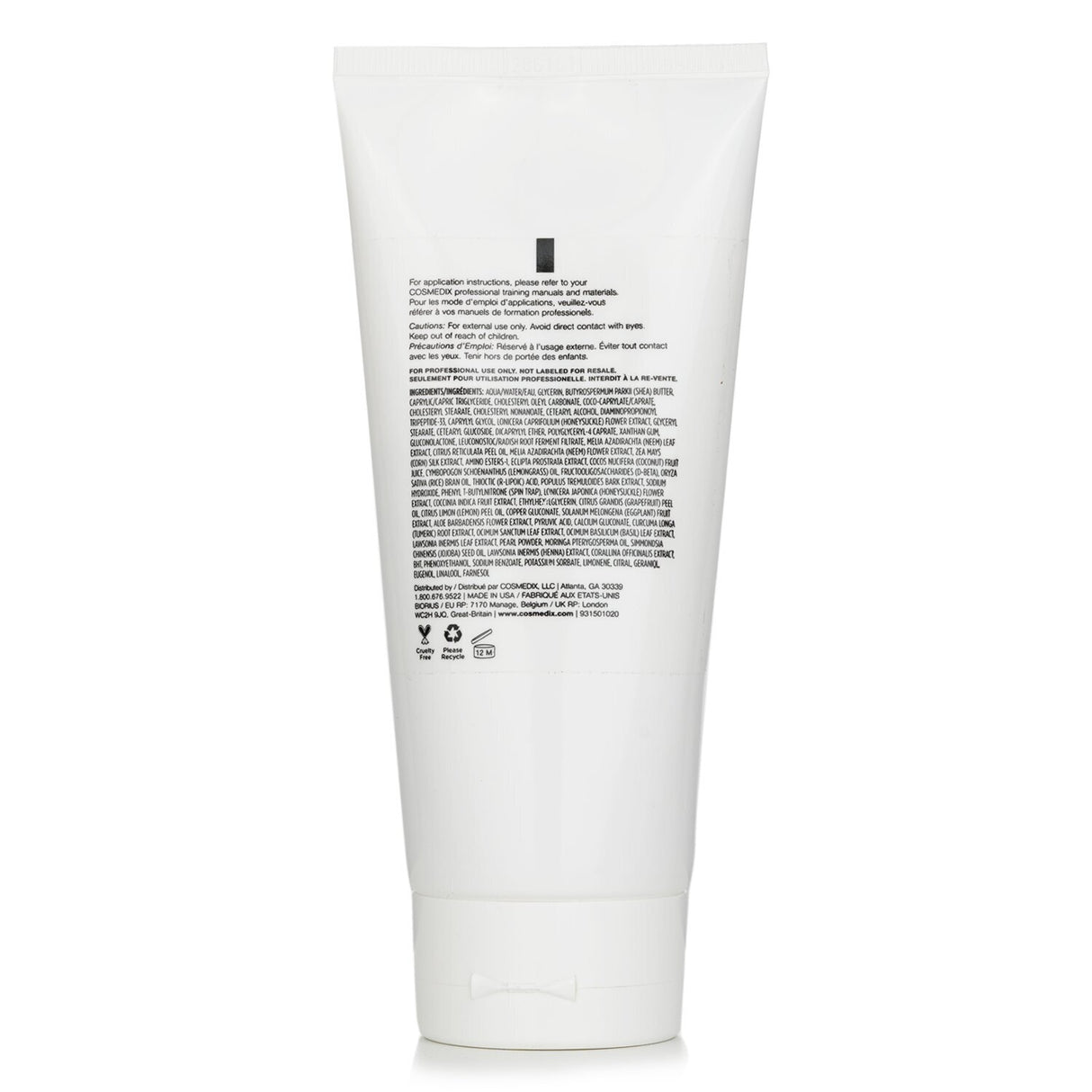 CosMedix Emulsion Intense Hydrator in a 170g jar, deeply moisturizes and revitalizes dry or resurfaced skin with jojoba and shea butter.