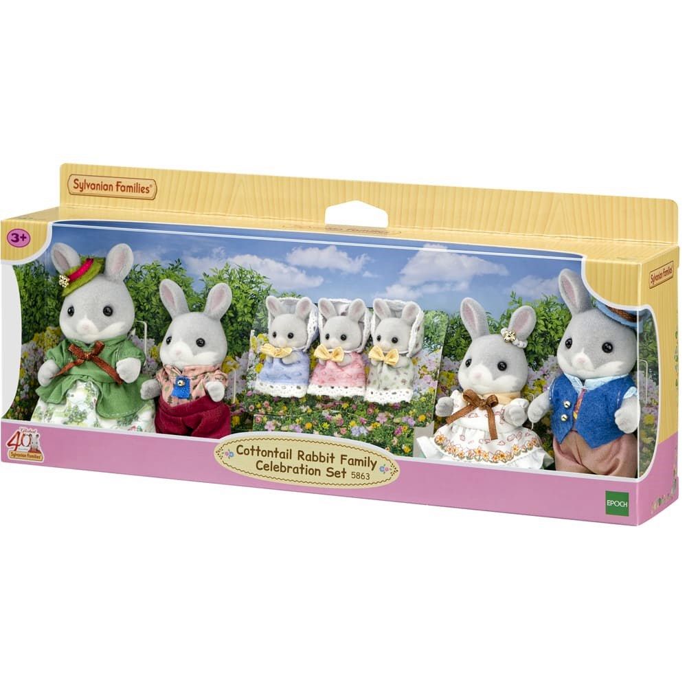 Sylvanian Families - Cottontail Rabbit Family Celebration Set
