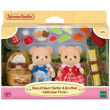 Sylvanian Families Biscuit Bear Sister & Brother Delicious Picnic