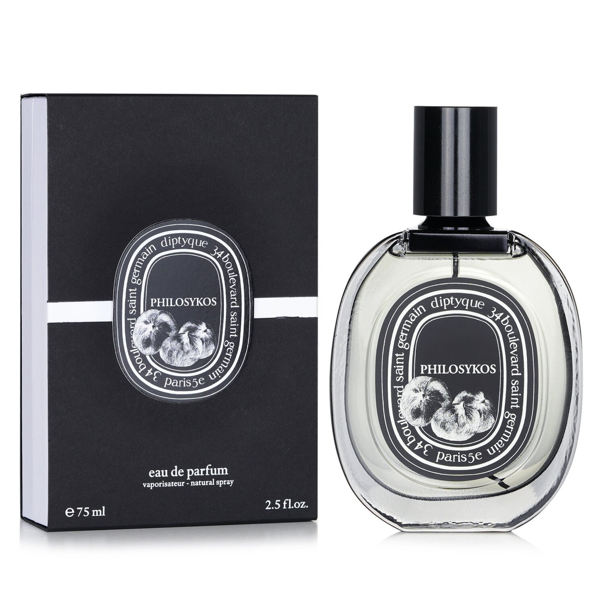 Diptyque Philosykos Eau De Parfum Spray 75ml: a unisex fragrance evoking fig trees, with notes of fig, coconut, and cedar.