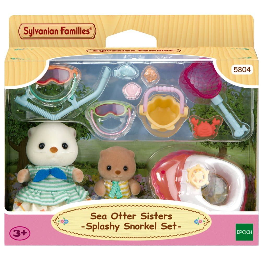 Sylvanian Families Sea Otter Sisters-Splashy Snorkel Set